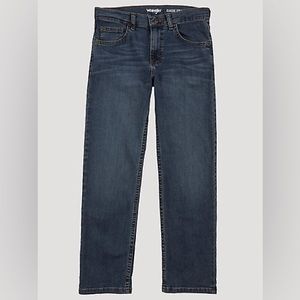 WRANGLER Boys Dark Wash Straight Leg Jean Size 14 EUC